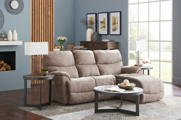 La-Z-Boy Trouper Sectional Pet Friendly Fabric E153766 Sable